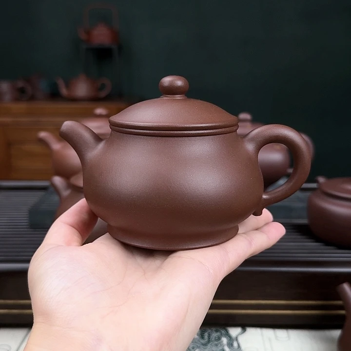 紫砂茶壶蓝**天底槽清 潘壶