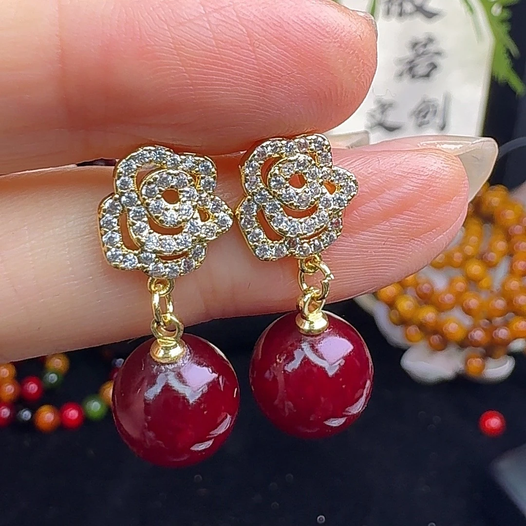 [般若九华冰透定制]天然血龙木木串文玩