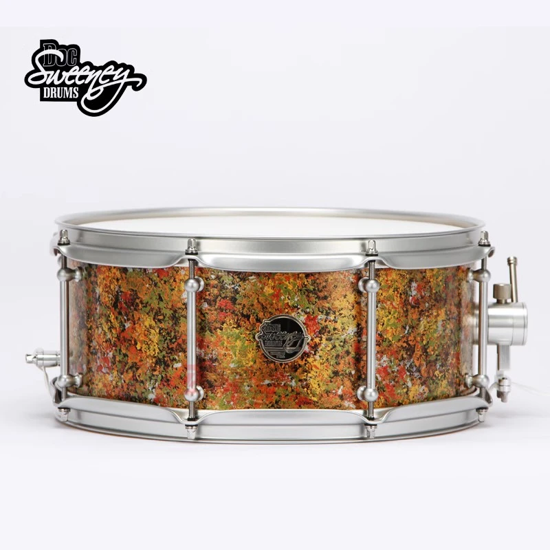 Doc Sweeney美产手工枫木拼接实木腔手绘14x6军鼓ROSETTE NEBULA