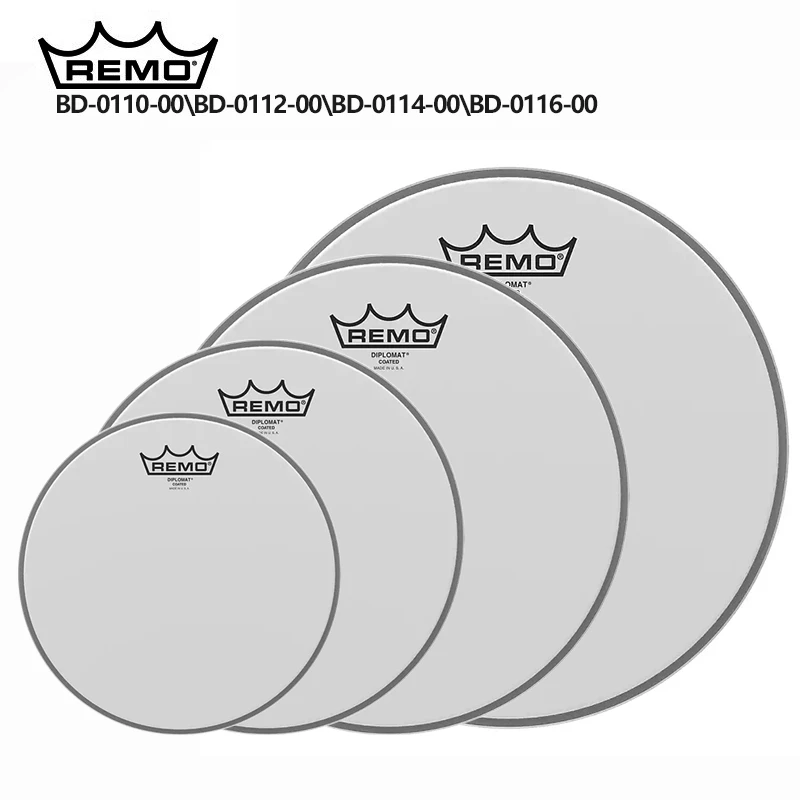 REMO白色喷砂鼓皮BD-0110-00+BD-0112-00+BD-0114-00+BD-0116-00