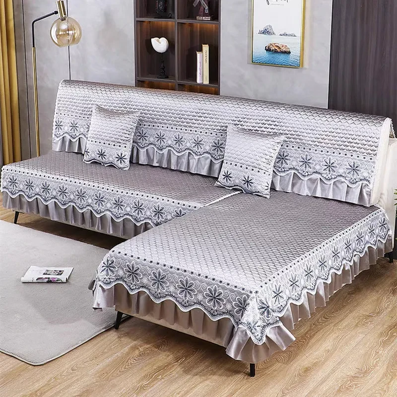 沙发垫靠背巾三座一妃防滑加厚垫子真皮高档沙发坐垫欧式布艺新品