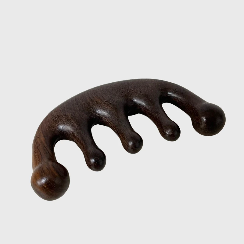 Fen姐【亲密接触】五齿圆球经络木梳 896