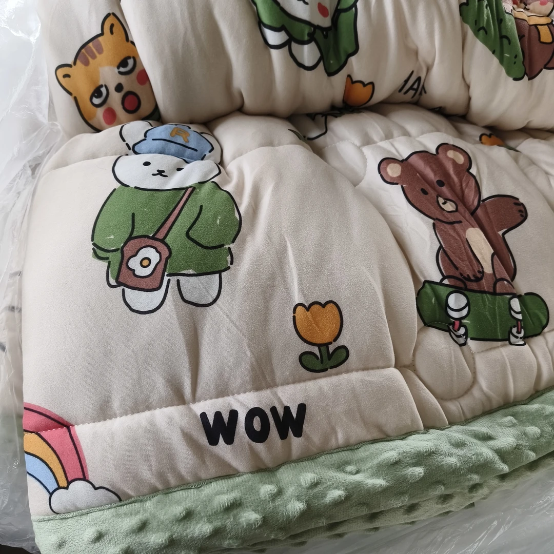 豆豆被加厚秋冬卡通110*150（尺寸有误差）