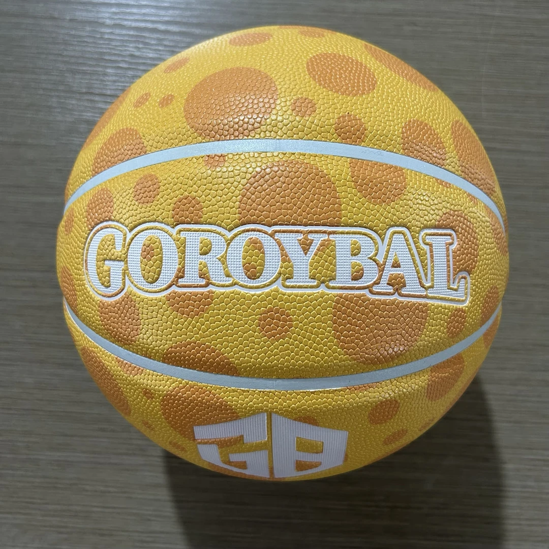 哥乐博G416黄色涂鸦7号1官方正品水泥地耐磨比赛专用成人防滑吸湿