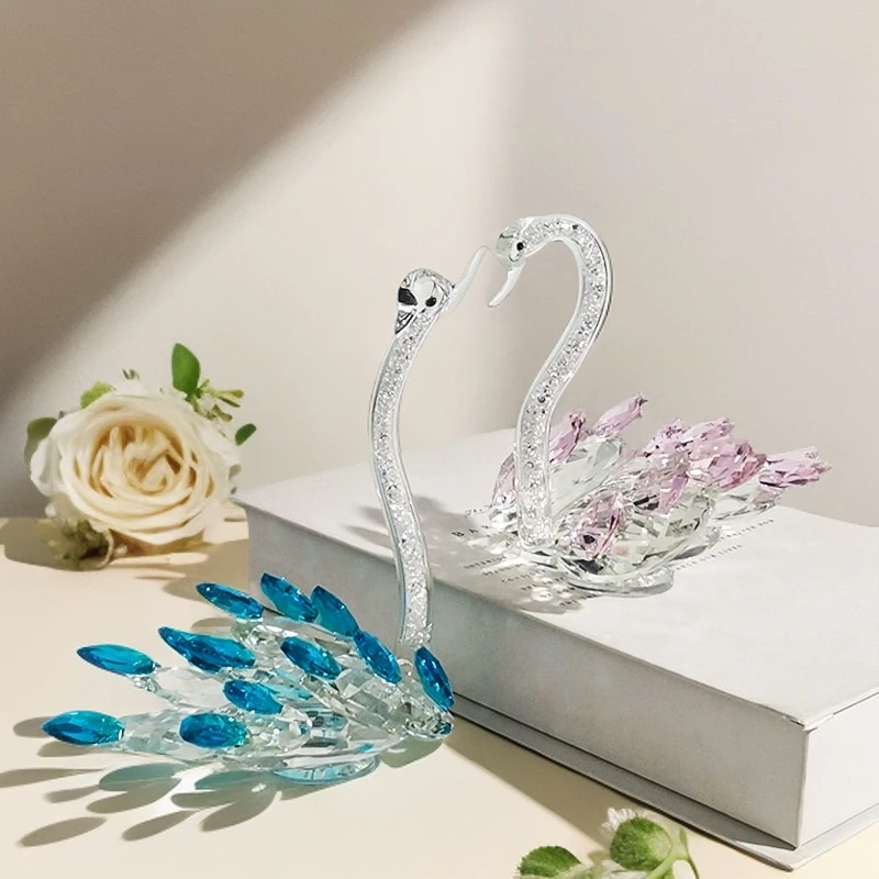 【KNIGHT水晶工坊】琉璃水晶玄关客厅卧室书房浪漫轻奢创意高档摆件