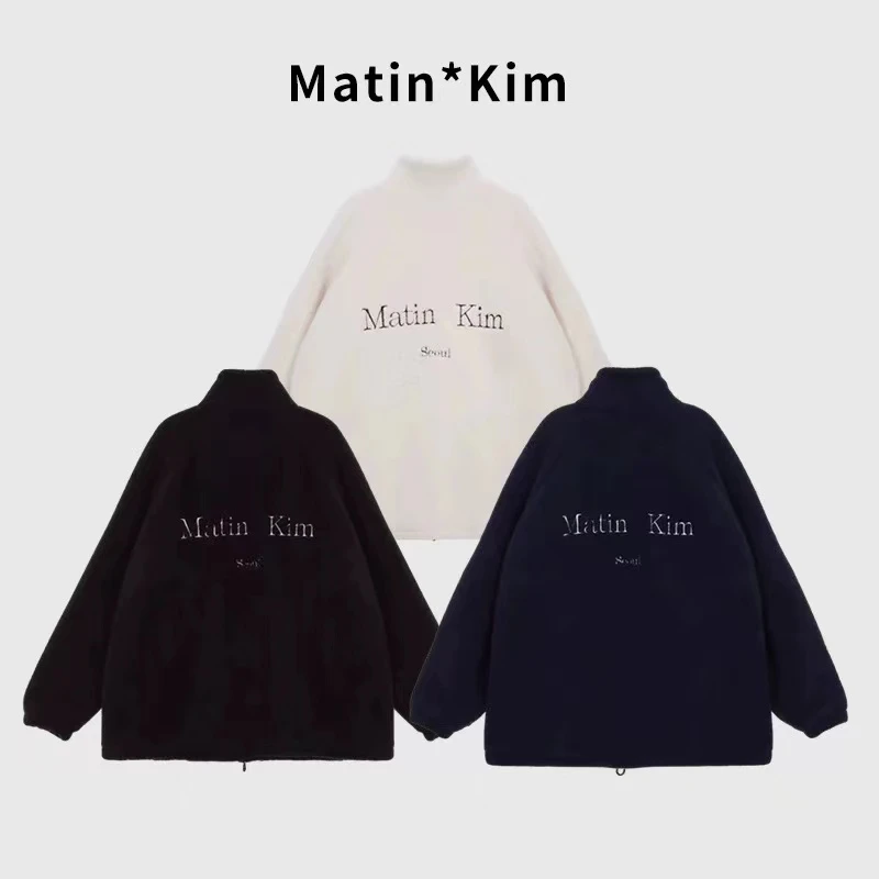 Matin K 23秋冬 热巴姐姐同款字母logo拉链外套百搭宽松时尚休闲