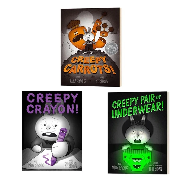 华研原版 胡萝卜怪  内裤怪 蜡笔怪 英文原版绘本 进口精装儿童书