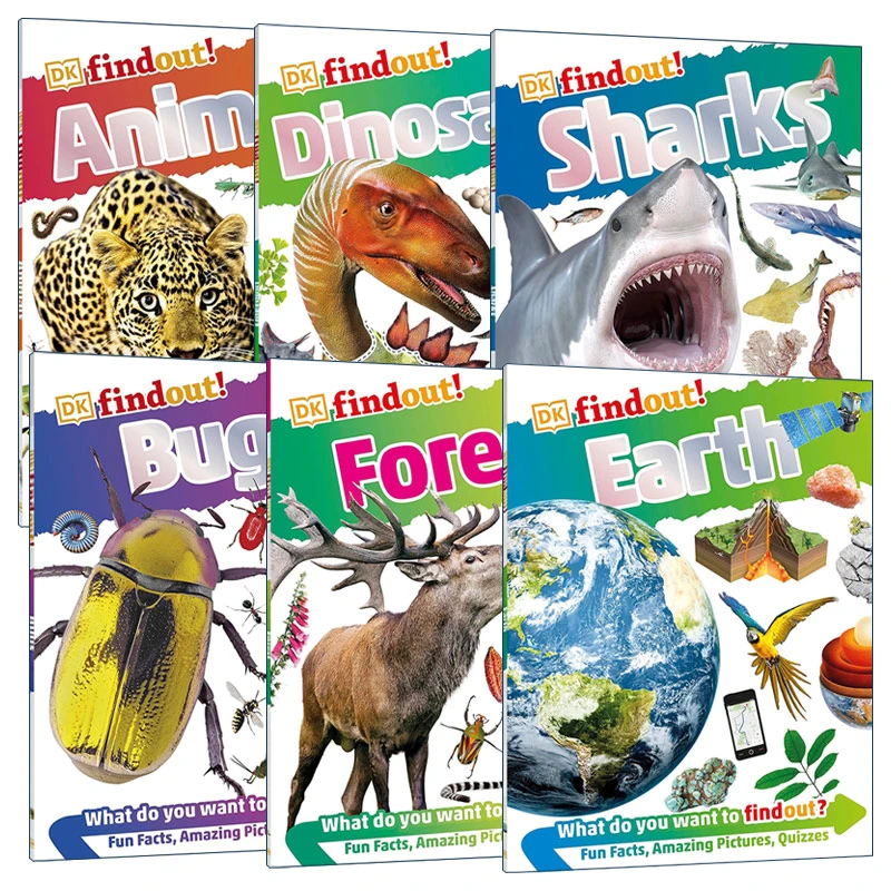 findout! Forest DK小发现 森林 鲨鱼 恐龙 昆虫 地球  动物 6册