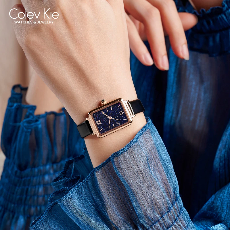 ColevKie手表官方旗舰店2024新款满天星女士小众轻奢女表8001-M