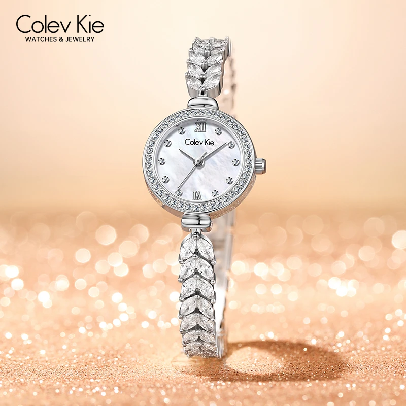 ColevKie正品美人鱼手表女士2025新款十大品牌轻奢镶钻气质表