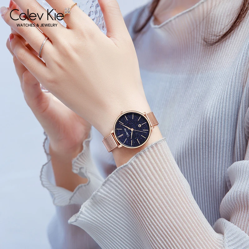 ColevKie正品手表女士2025新款十大品牌轻奢超薄简约气质腕表