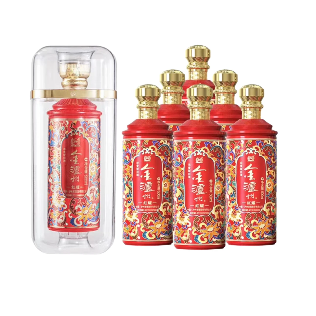 LUZHOU/泸州金泸州红耀 浓香型白酒52度500ml*6瓶