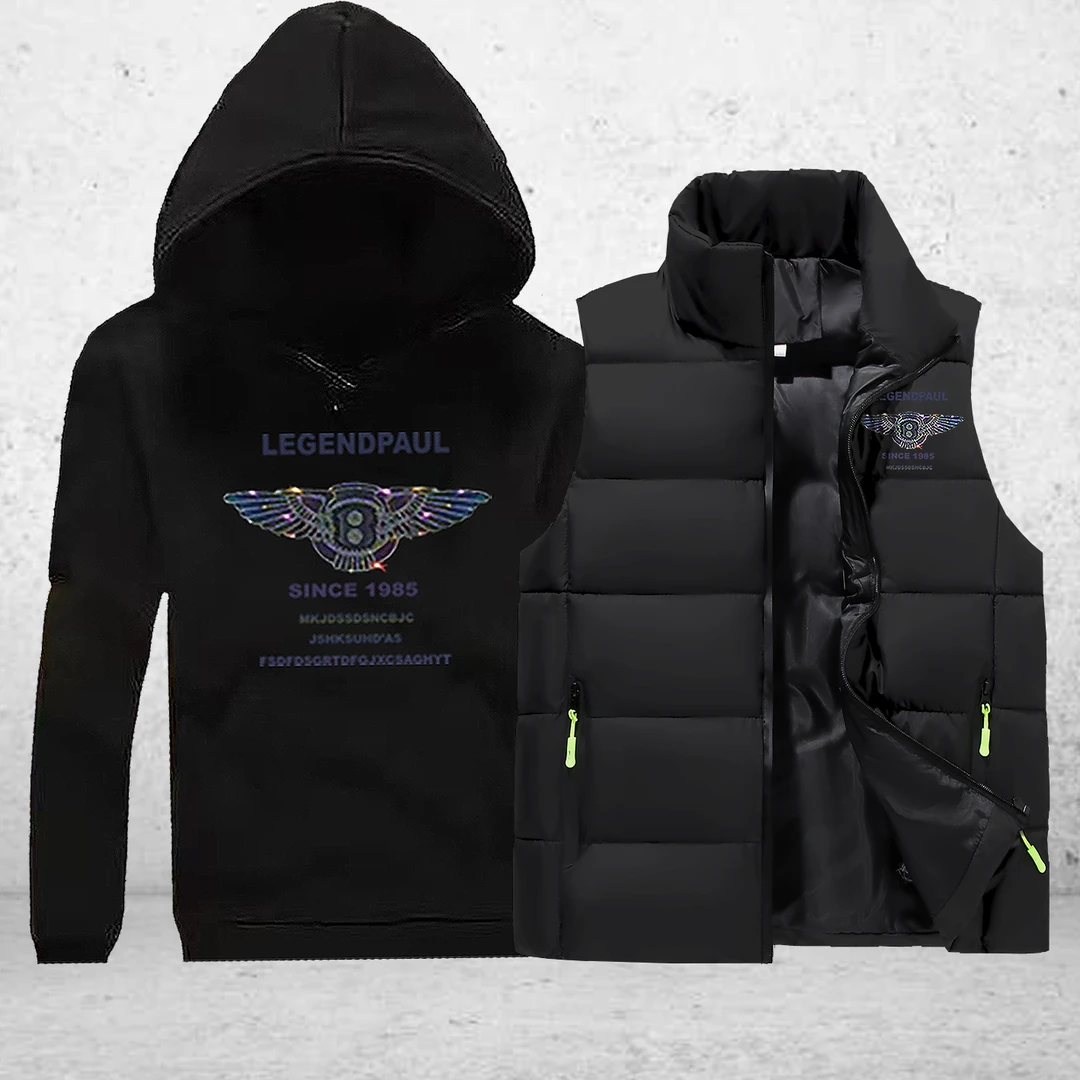 立领男款马甲新款时尚男女同款无钻拍一发二