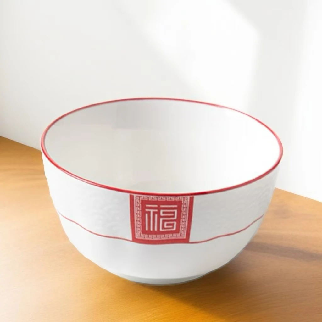 皇荣瓷业6寸花瓣碗K0009