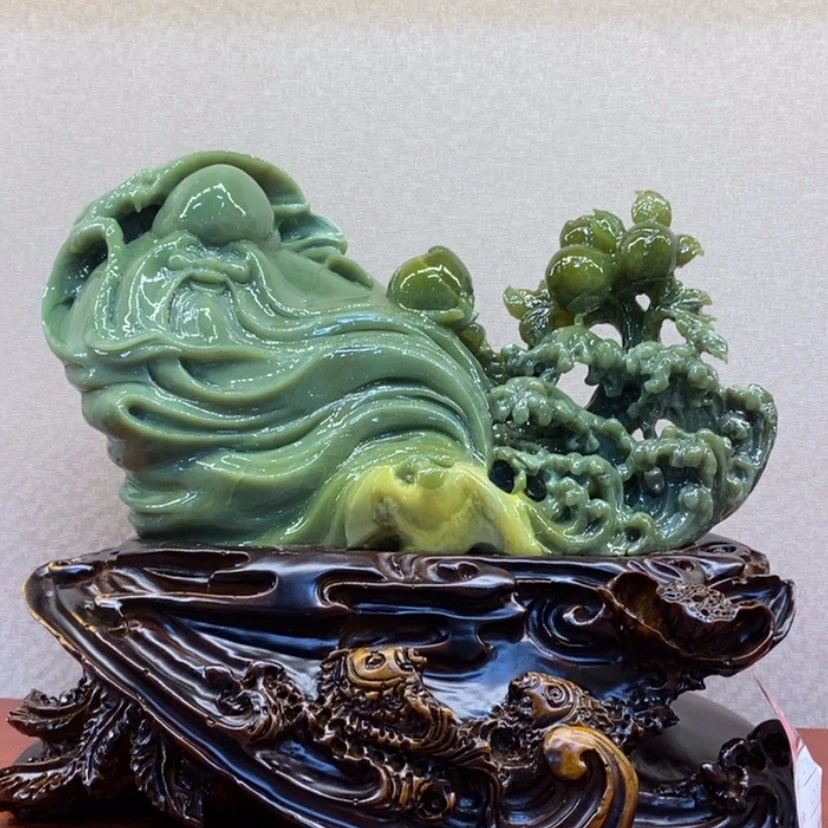 【闪购商品】蛇纹石玉摆件覆膜未镶嵌