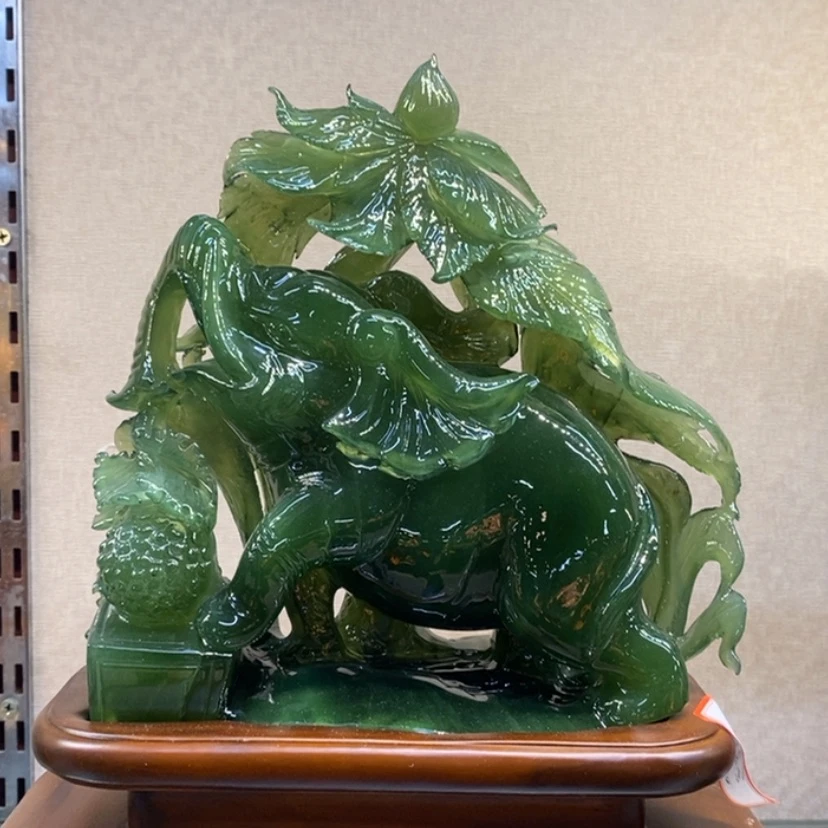 【闪购商品】蛇纹石玉摆件覆膜未镶嵌