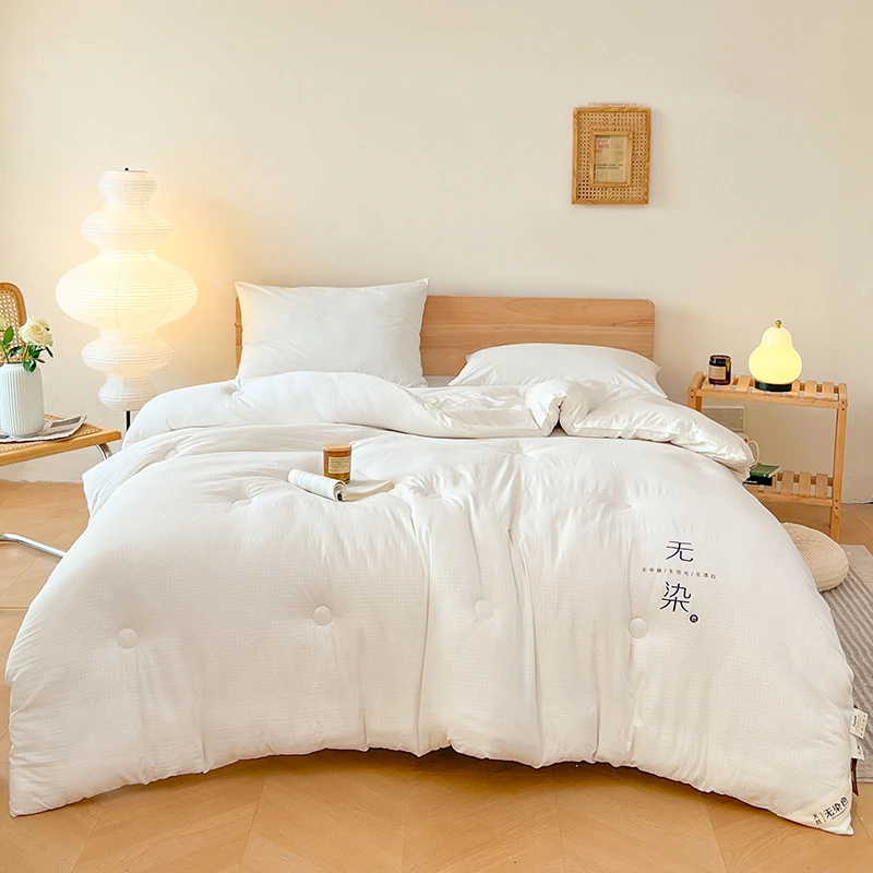 【原创】原棉大豆纤维被芯四季通用柔软加厚立体学生宿舍大豆被芯