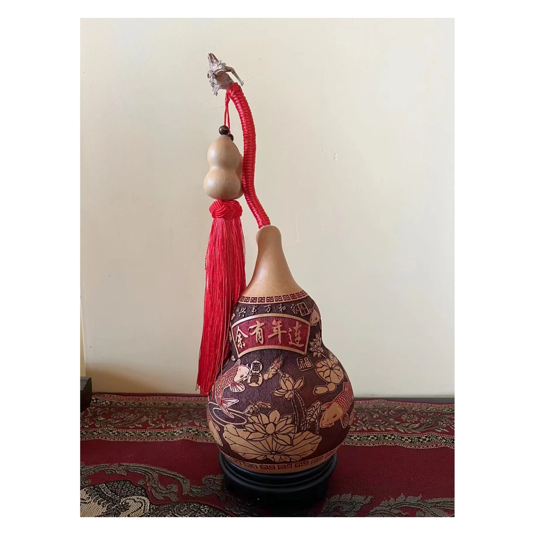 班塔外家居复古葫芦连年有余摆件家居客厅装饰品创意家居摆件葫芦