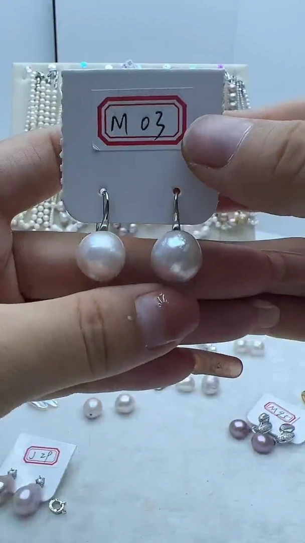 【闪购商品】淡水珍珠耳饰未镶嵌M03