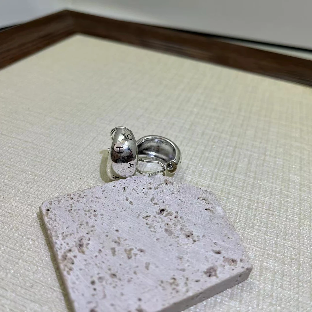 铜合金耳饰 复古C字型耳钉时尚个性