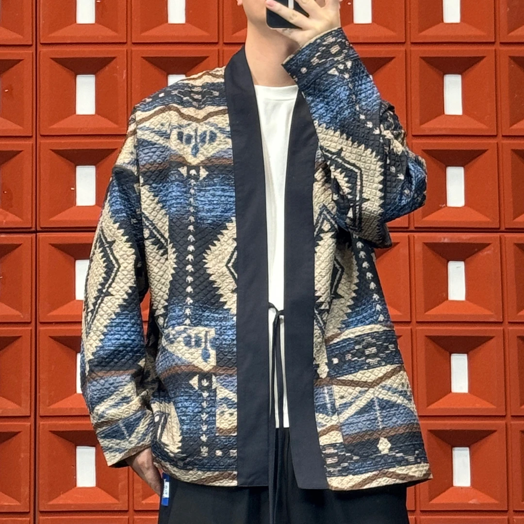 HK&NB x 复古民主风 春秋新中式国潮长袖休闲开衫外套