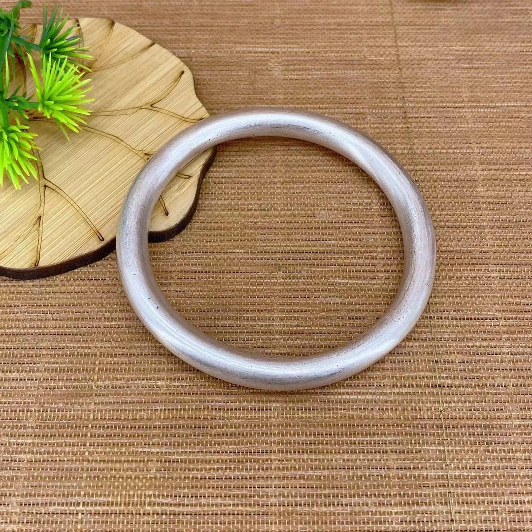 足银手镯 英英手工银坊复古银手镯