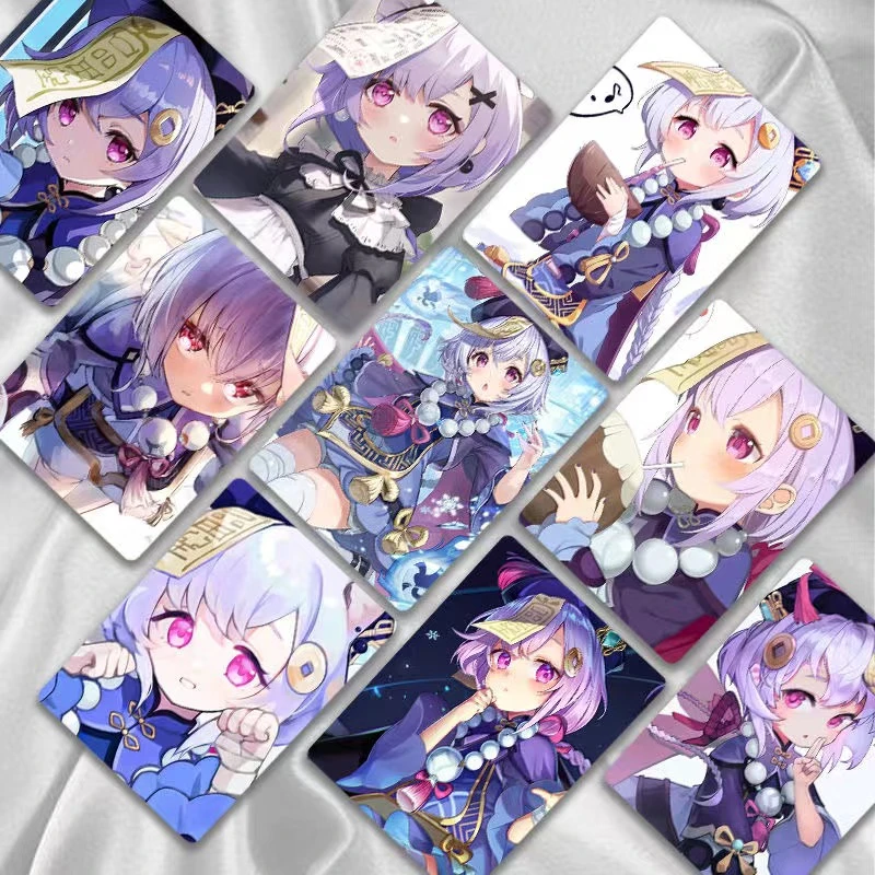 原神周边七七镭射小卡50张闪卡LOMO卡吧唧更新芙宁娜周边动漫周边