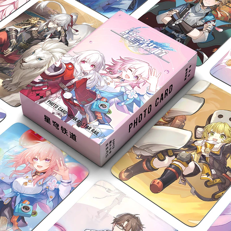 星穹铁道50张镭射闪卡崩坏刃卡夫卡丹恒银狼拍立得自印材质产品