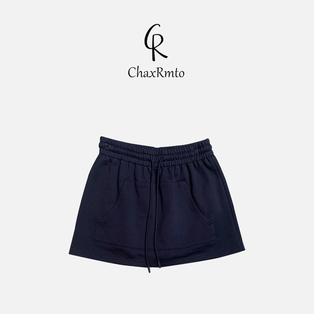 ChaxRmto 时尚高腰半身裙休闲百搭显瘦A字短裙 斯斯SC1C1285