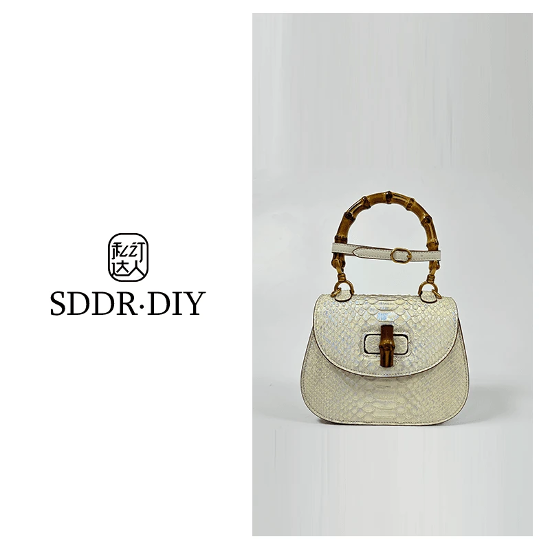 AI.BAGBURRY2025新上真皮百搭蛇皮手提包潮流