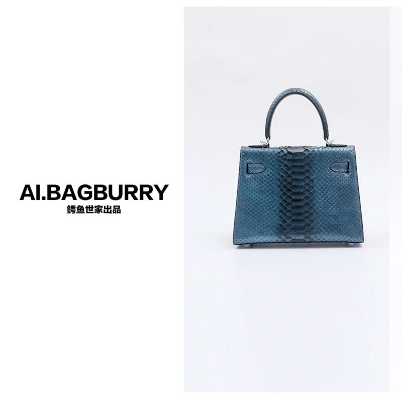 AI.BAGBURRY2024秋冬上新双11平替好物蛇皮气质轻奢女士真皮女包
