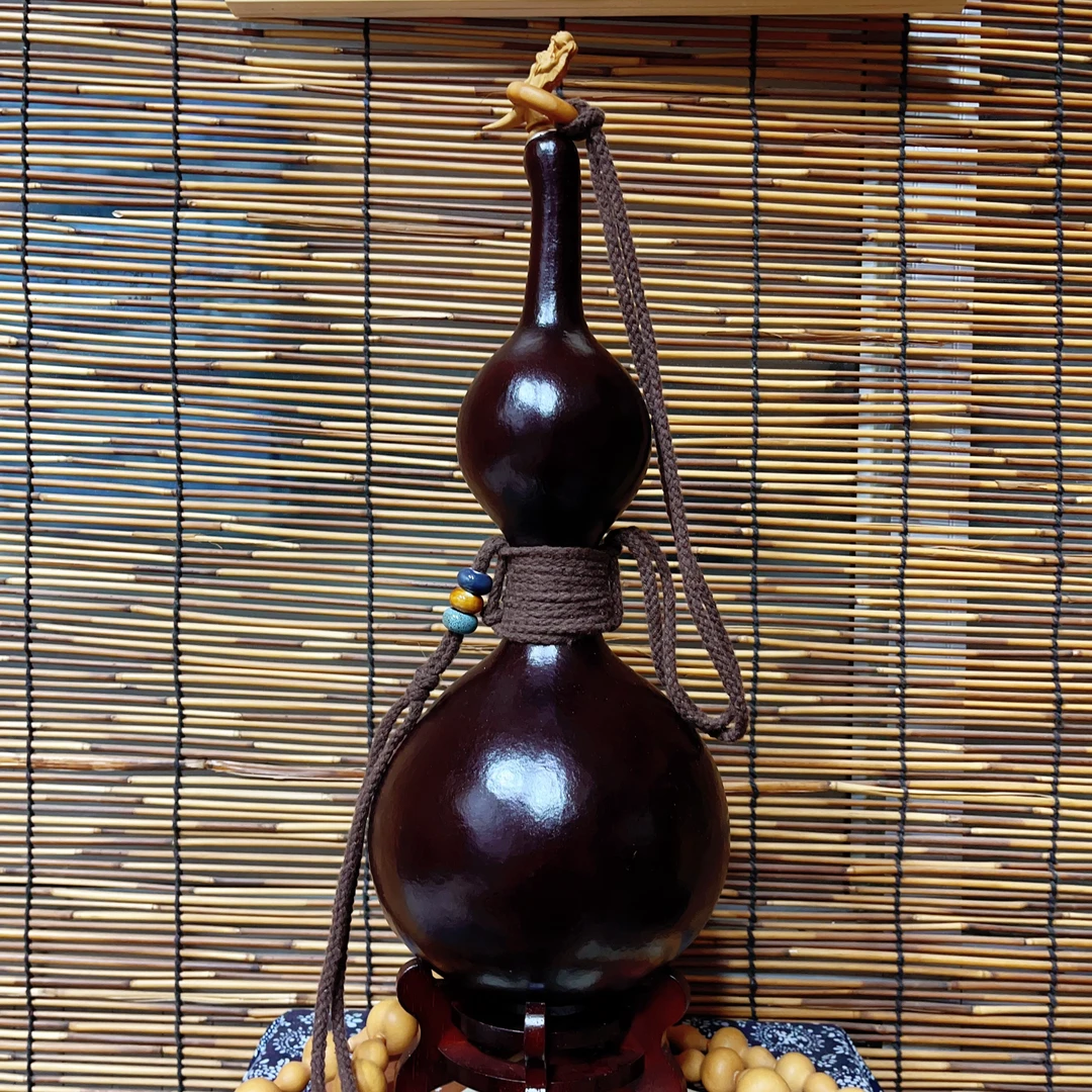 「趙家葫蘆」大漆酒水葫芦 天然生漆葫芦〖约1500毫升〗