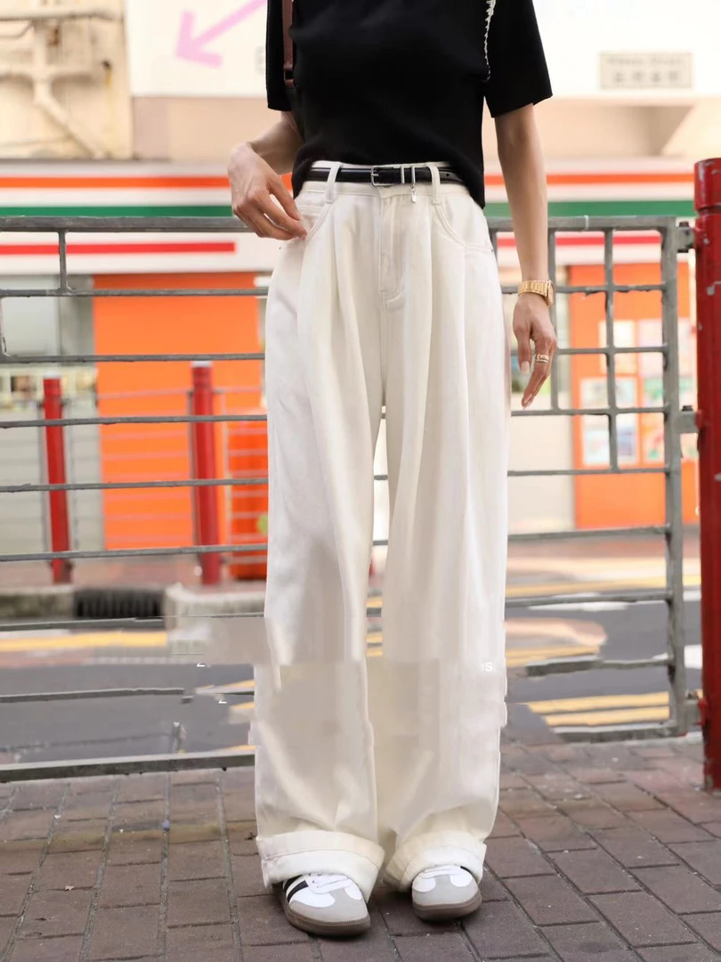 1295秋冬新款宽松直筒拖地裤PAI