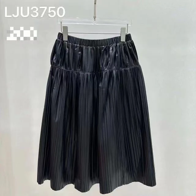 3750蛋糕裙秋季高腰A字裙半身裙女He