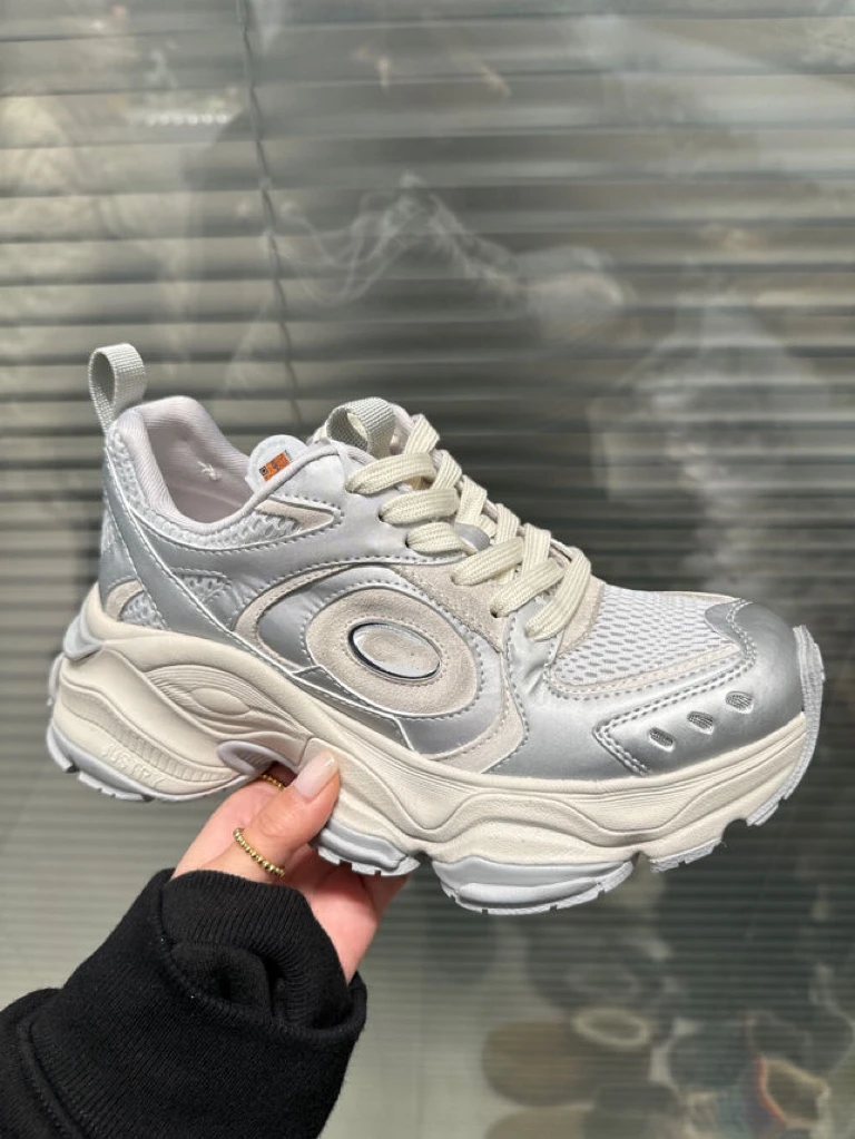 03511春季新款厚底增高鞋网面百搭透气运动鞋女鞋SGL