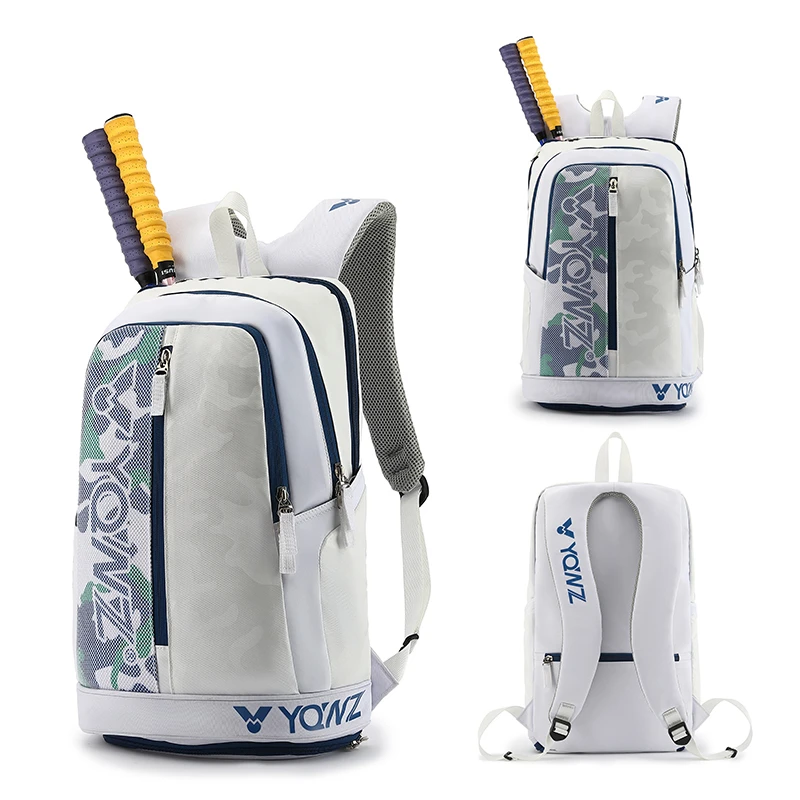 新款正品YQWZ羽毛球双肩背运动包书包男女多功能大容量休闲3支装
