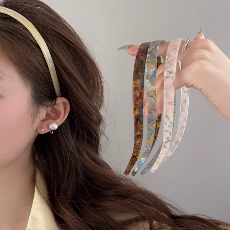 不夹耳骨眼镜醋酸头箍2024新款夏季气质头箍女高级感发箍防滑头饰