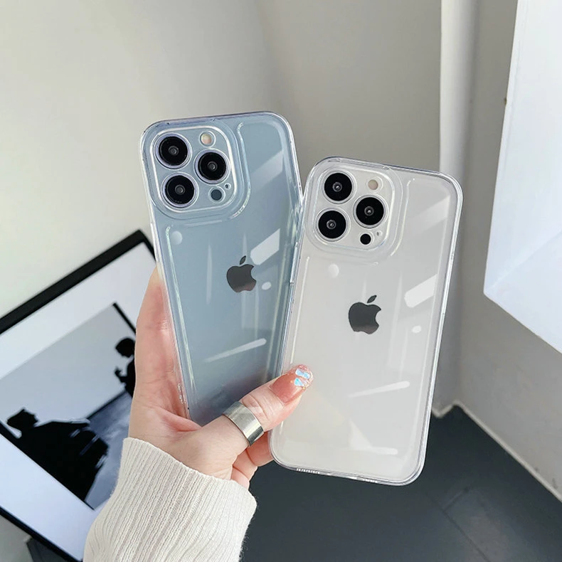 适用于iphone透明手机壳苹果太空壳渐变防摔软壳简约创意全包个性