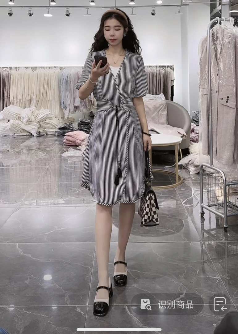 【OE家】NN1106新款两件套连衣裙显瘦气质时尚夏季复古法式