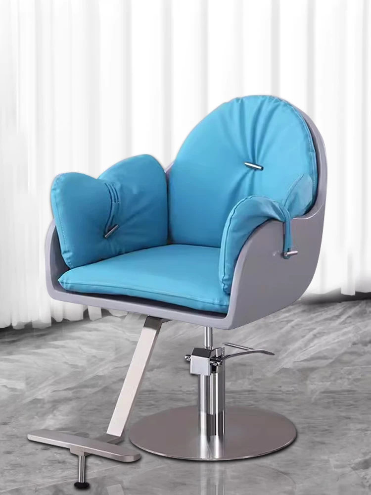 美发椅发廊专业转椅升降旋转玻璃钢剪发椅潮款定制理发店椅