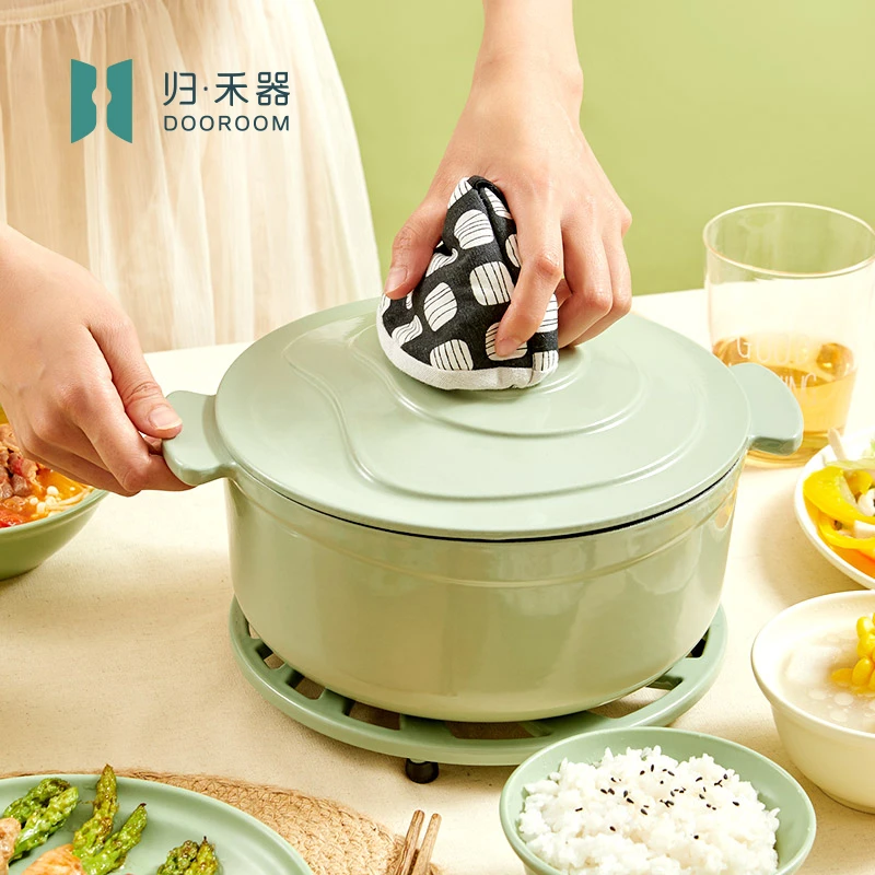 【经典炖锅】珐琅锅22/24/20炖锅微压汤锅电磁炉燃气通用