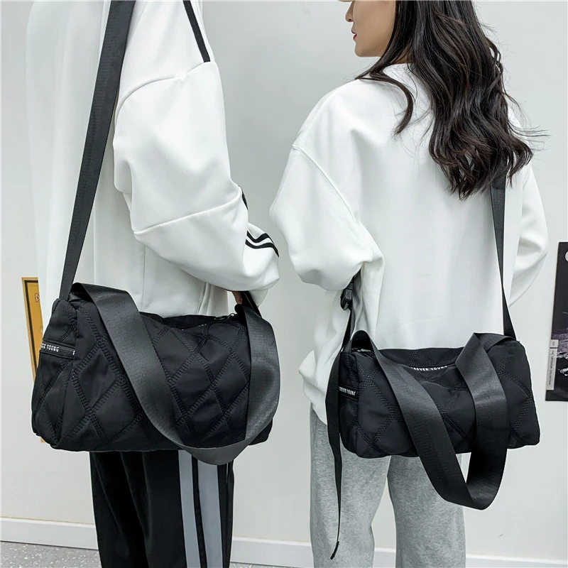 斜挎包女包菱格女包单肩包包2024新款潮男女休闲包时尚大包包韩版