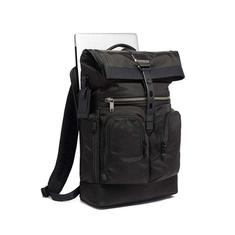 A-弹道尼龙双肩包男士时尚户外多功能健身休闲防水多功能潮流商务