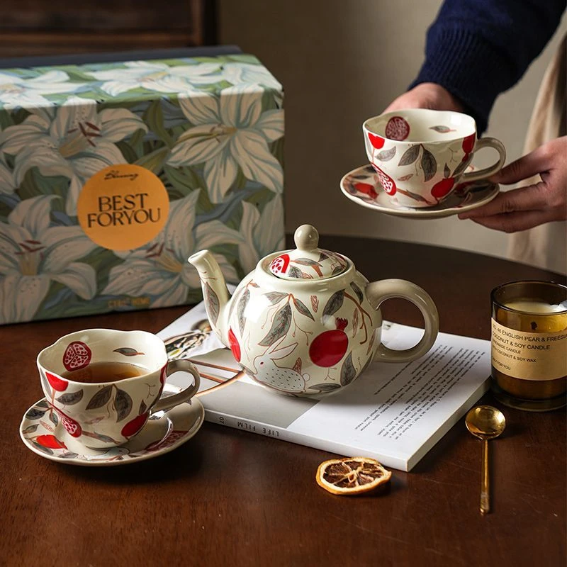 咖啡杯碟套装高档精致下午茶杯子新婚礼物结婚伴手礼盒装餐具