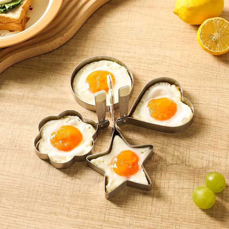 舍里304不锈钢煎蛋模具煎鸡蛋神器模型煎蛋器爱心荷包蛋饭团模具