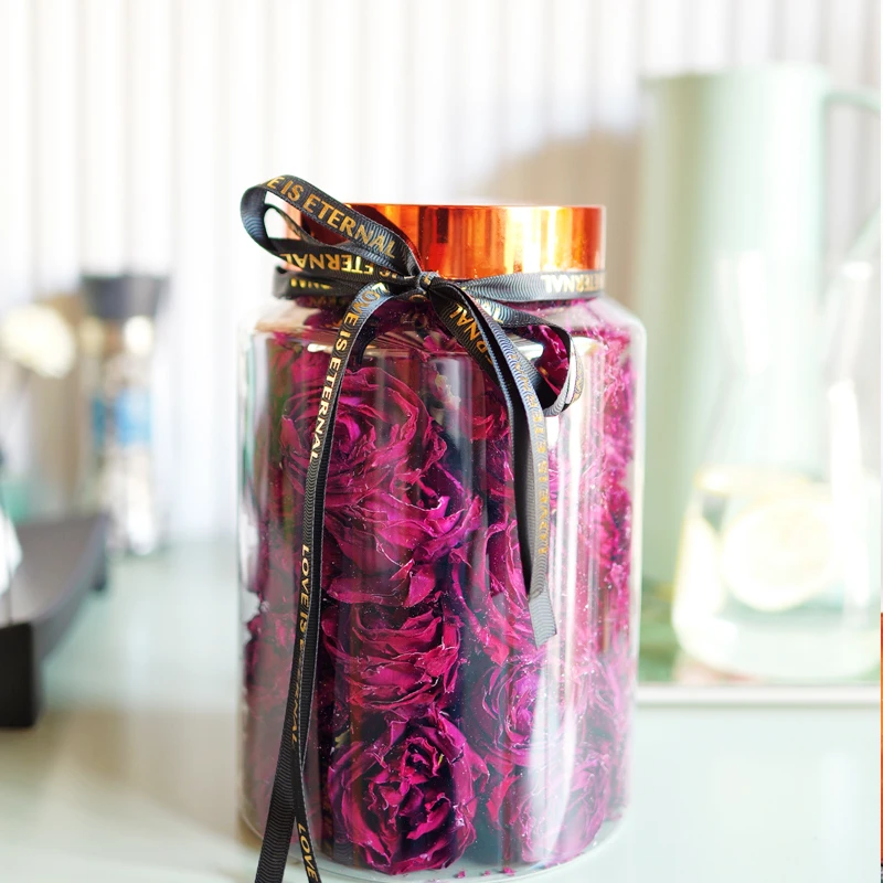 云南大理冻干墨红玫瑰花茶2025头水花大桶100克古城特产礼品送人