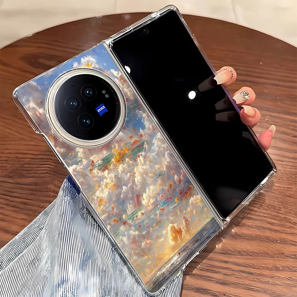 海上生花适用VIVOXFOLD+折叠屏手机壳FOLD+防摔fold2 3透明保护套