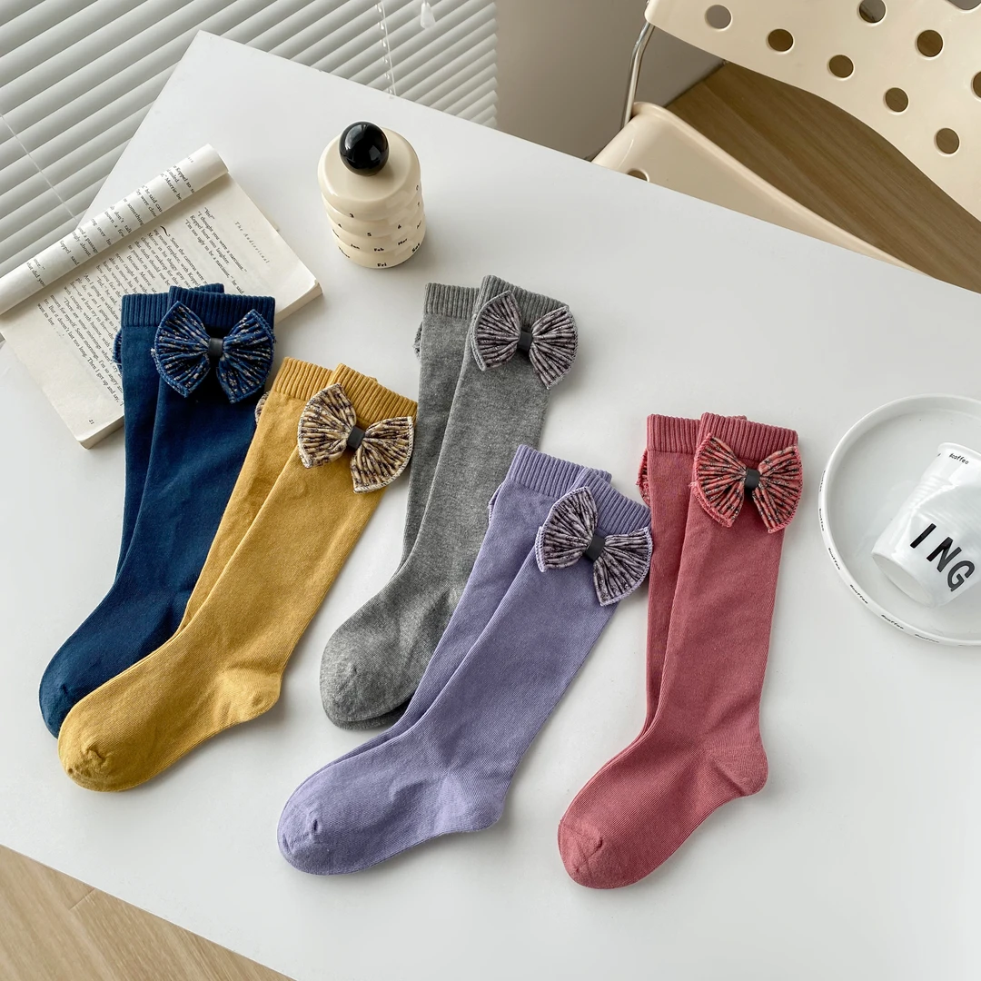 23AW052 兔默默 儿童中筒袜春秋季儿童棉袜童袜 5双装