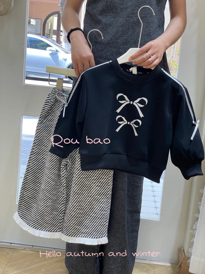 女童2024秋款卫衣+直筒裤两件套3716