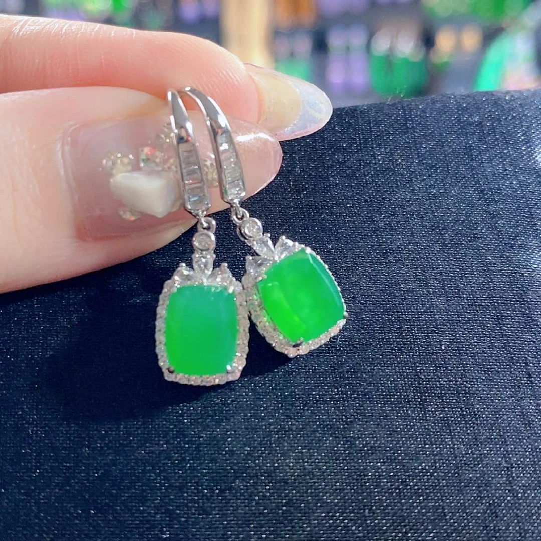 翡翠耳饰18K金镶嵌【福利款】签收后24小时鉴赏期